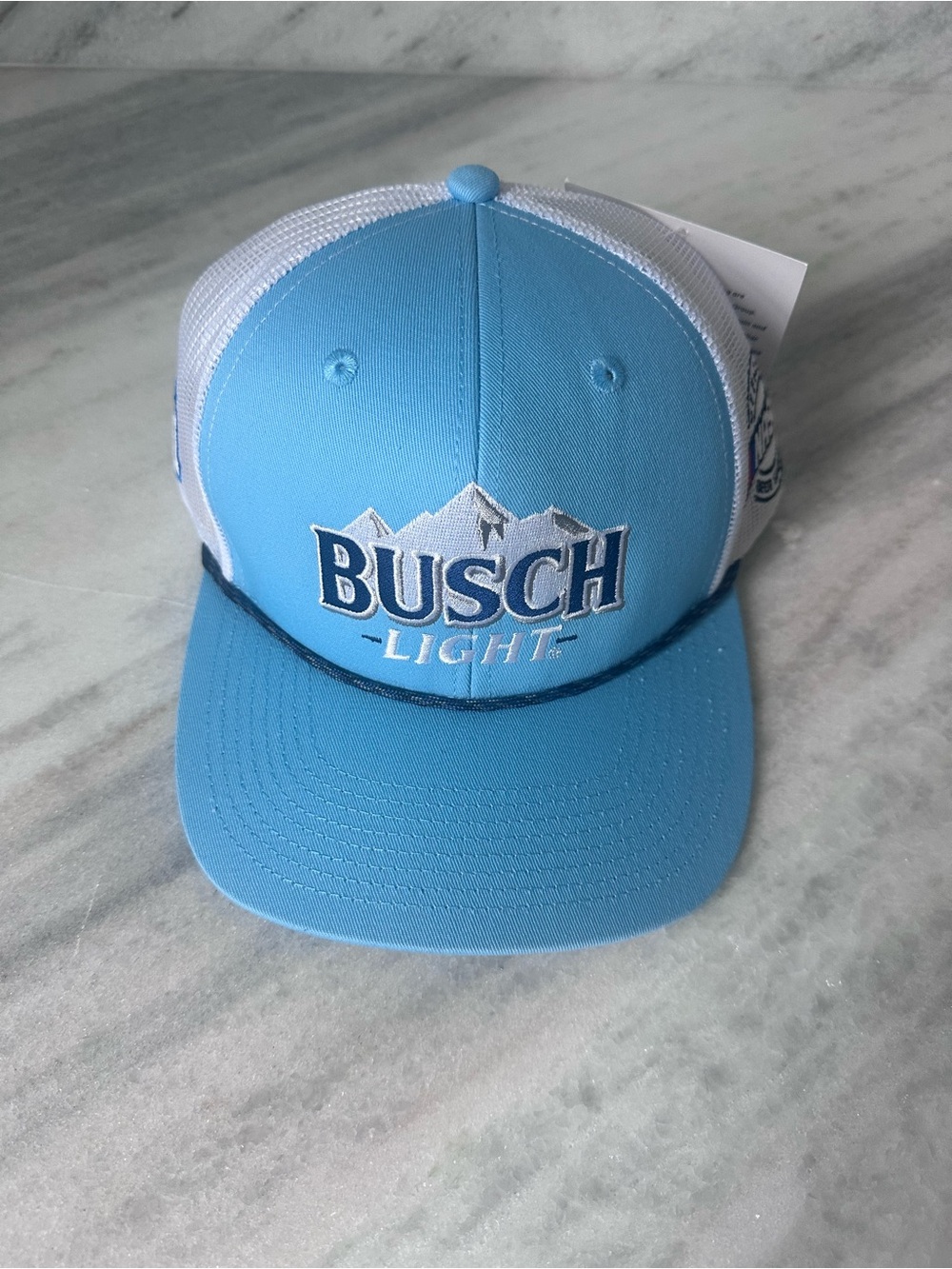NWT Busch Light NASCAR Hat Light Blue